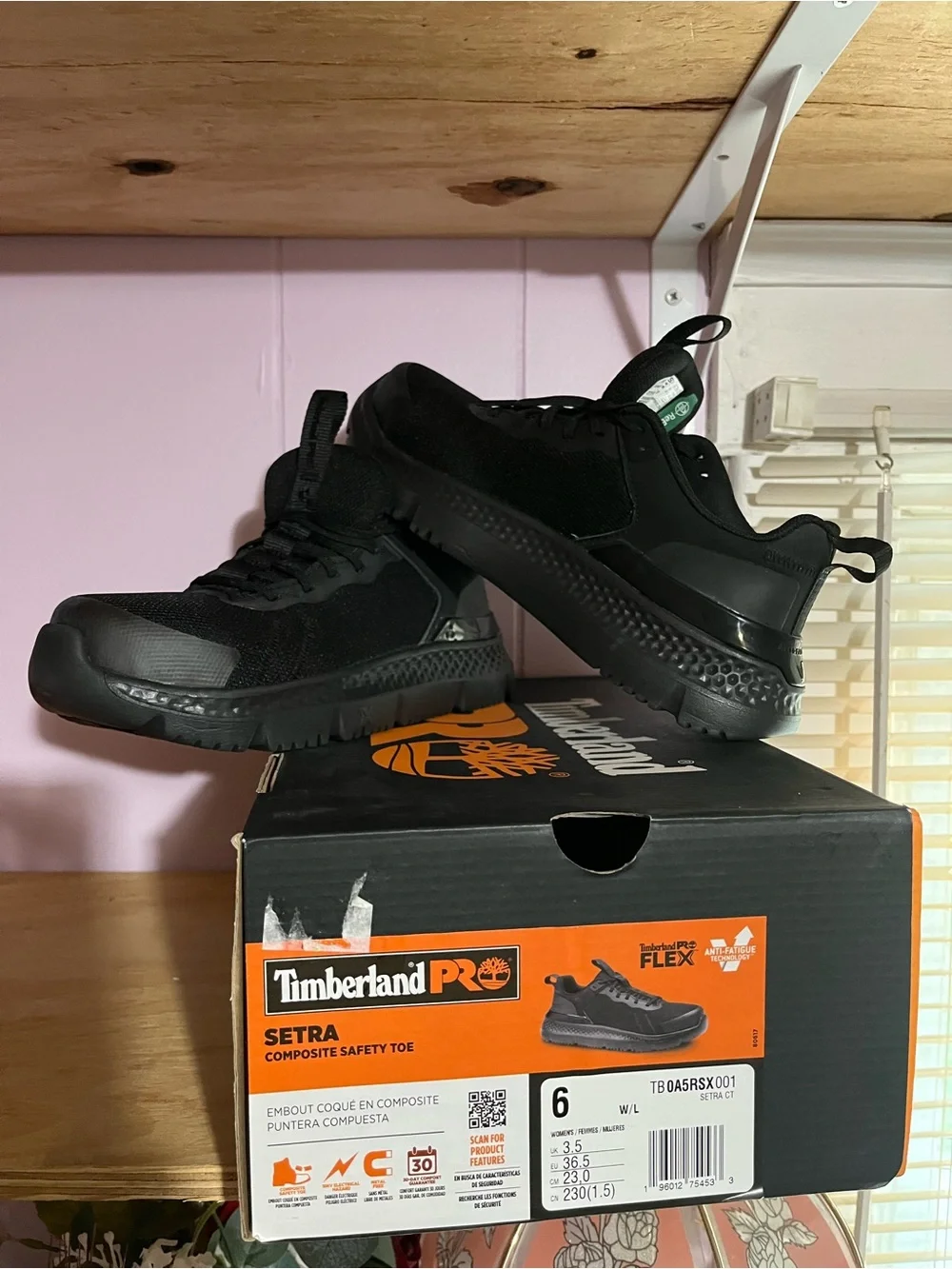 Timberland PRO Men’s Black Setra Composite Safety Toe Work Shoes
